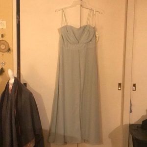 3X Plus Size Seafoam Green Formal Dress